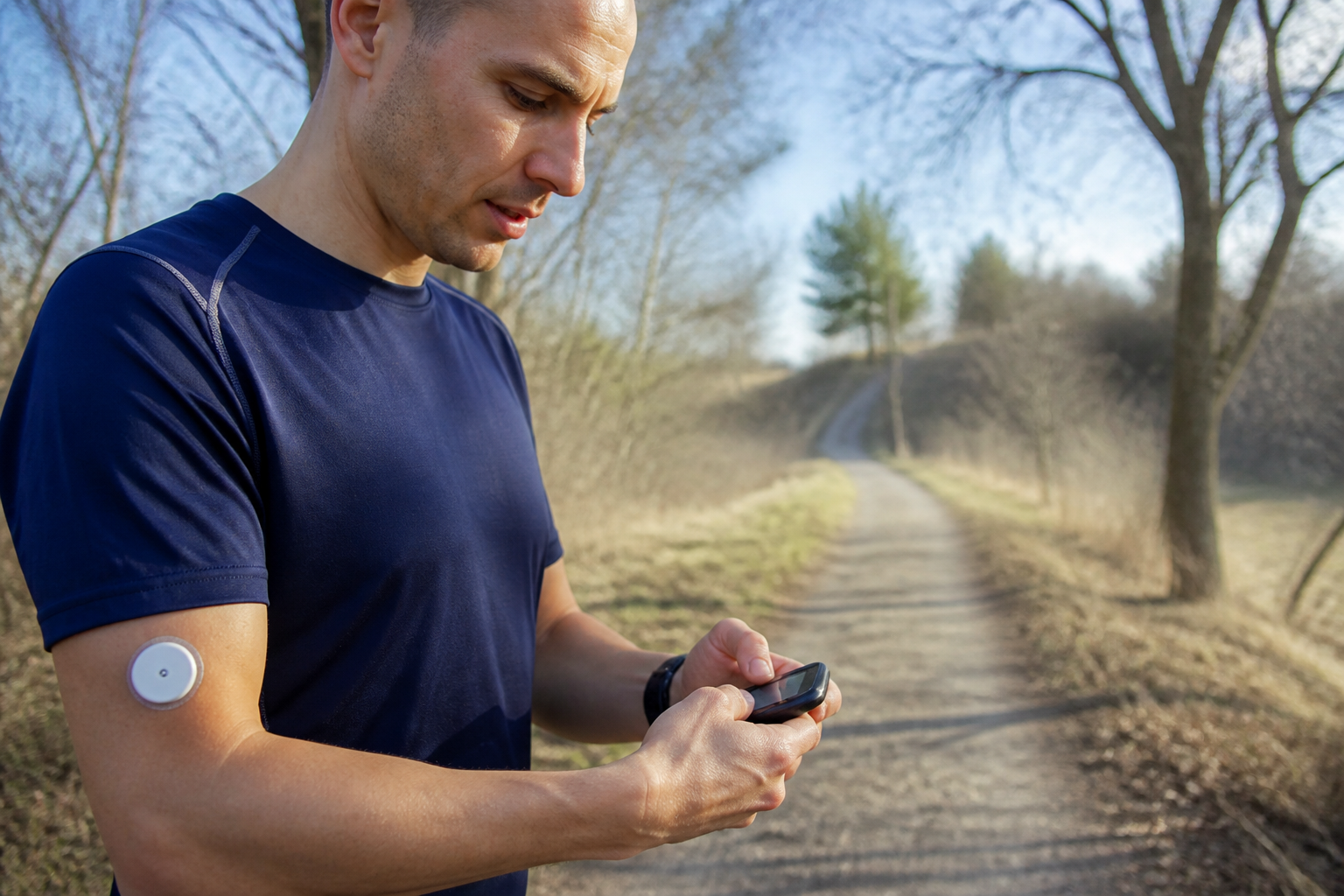 Bloedsuiker meten hardlopen